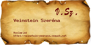 Veinstein Szeréna névjegykártya